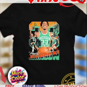Magic Johnson Michigan State Spartans Basketball 33 vintage shirt