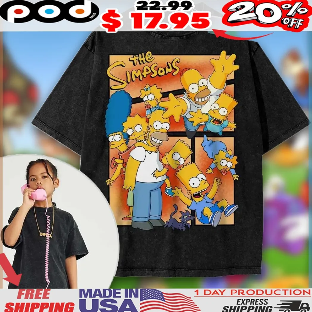 The Simpsons Kids Animated Vintage Shirt