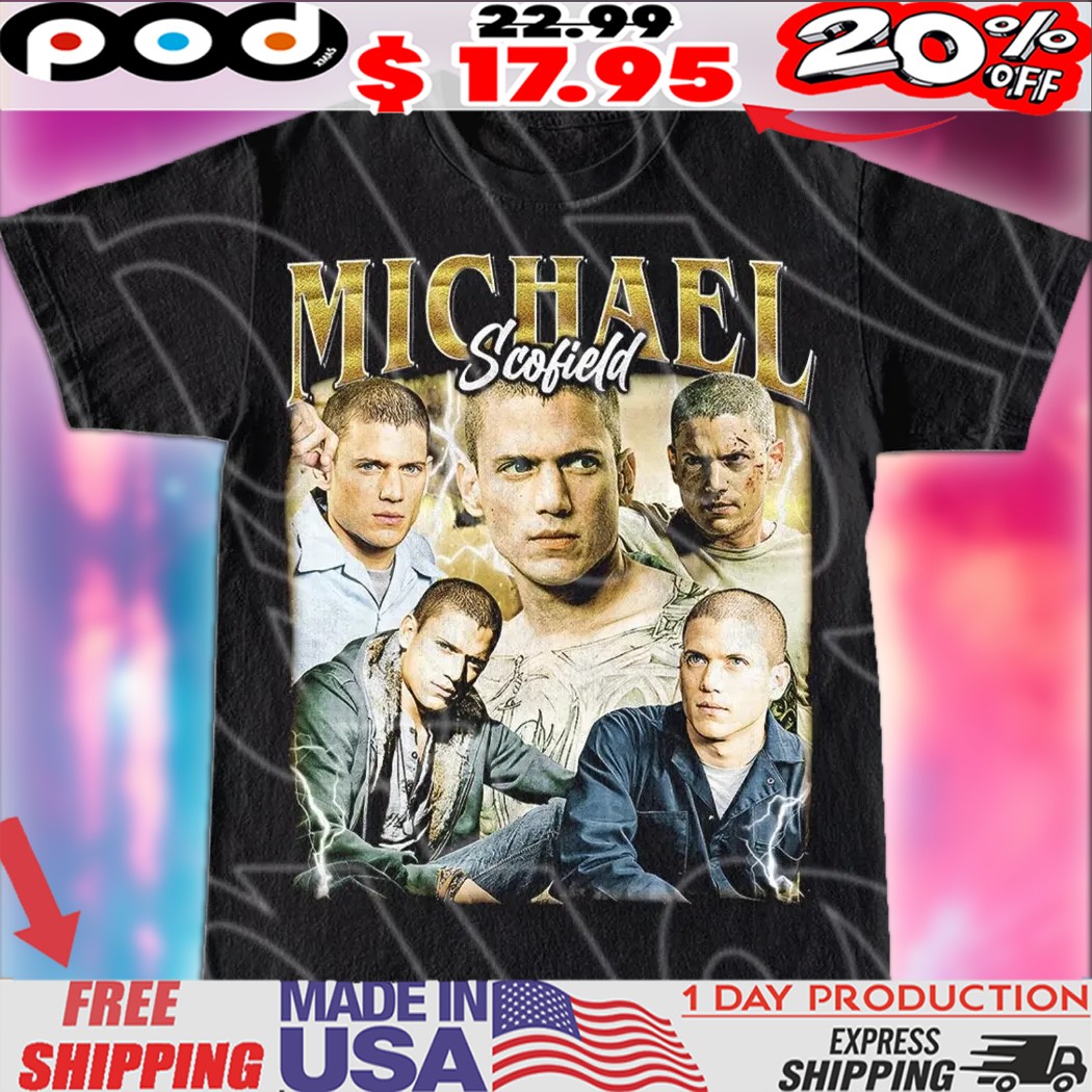 Michael Scofield vintage bootleg style fan shirt