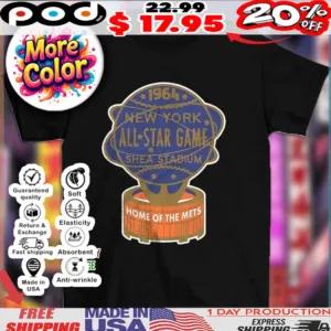 1964 NLB New York All Star Game shea stadium home of the Mets shirt