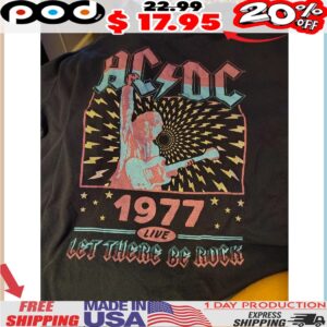 ACDC 1977 Live Let There Be Rock Shirt