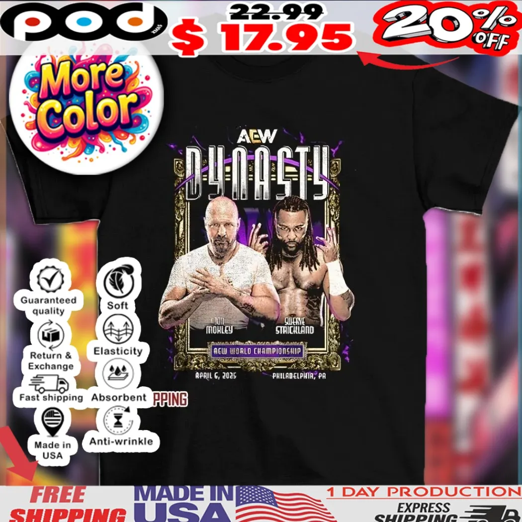 AEW Dynasty 2025 Jon Moxley vs Swerve vintage shirt