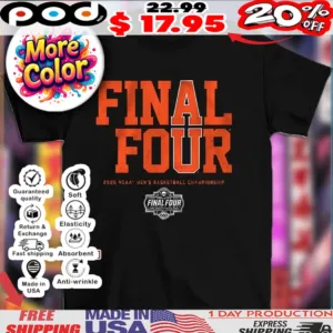 AU Final Fours Auburn Tigers 2025 NCAA Men’s Basketball Championship logo shirt