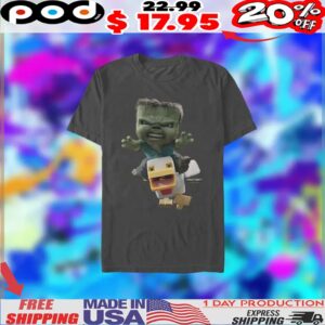 A Minecraft Movie Chicken Jockey Funny Shirt