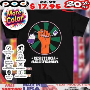 Abstainer Resistance Letters In White Vintage Shirt