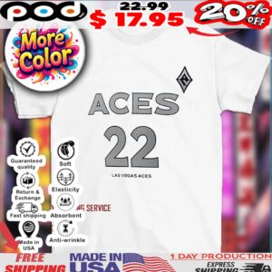 A’ja Wilson 22 Las Vegas Aces WNBA shirt