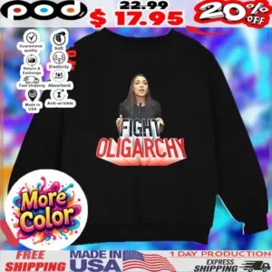 Alexandria Ocasio-Cortez AOC fight oligarchy vintage 2025 shirt