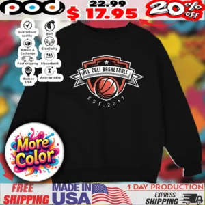 All Cali Basketball est 2017 Vintage shirt