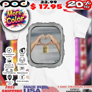 Am yisrael chai welcome home heart hands sign shirt