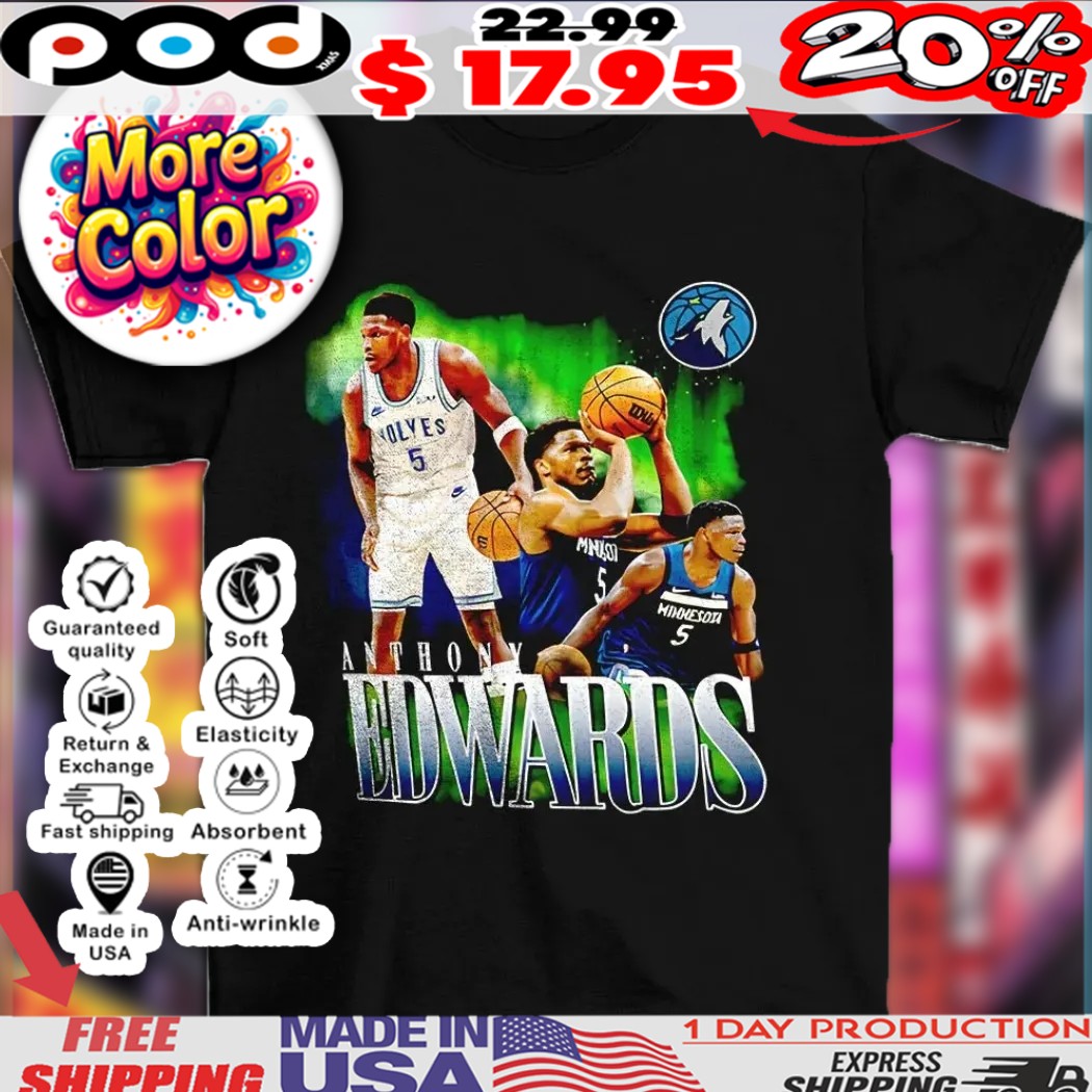 Anthony Edwards Minnesota Timberwolves NBA basketball notorious 3 0 player vintage bootleg style shirt
