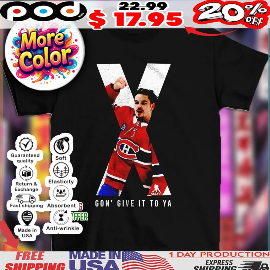 Arber Xhekaj Montreal Canadaien X gon’ give it to ya 2025 shirt