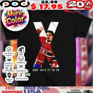 Arber Xhekaj Montreal Canadaien X gon’ give it to ya 2025 shirt