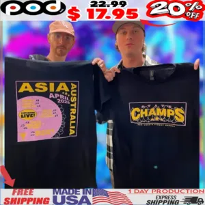 Asia Australia april 2025 performing live shirt