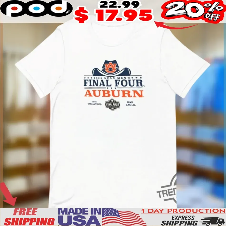 Auburn Tigers 2025 Final Four Cowboy Shirt