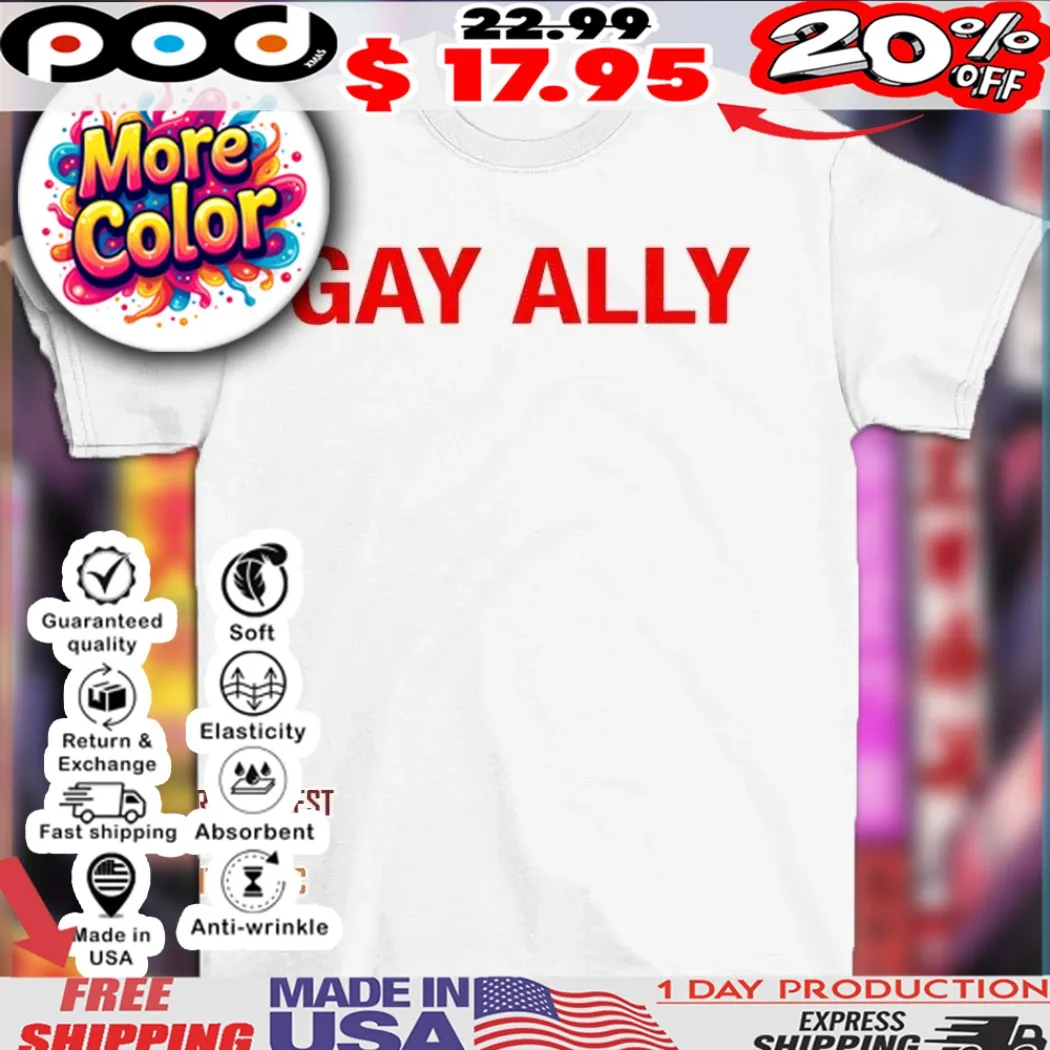 Azealia Banks wearing gay ally shirt