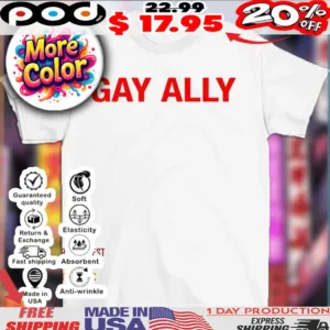 Azealia Banks wearing gay ally shirt