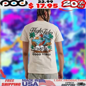 BMG High Tides Good Vibes Skulls Shirt