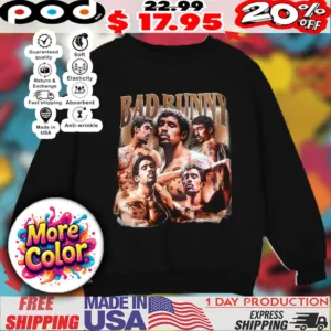 Bad Bunny thunder vintage bootleg style shirt