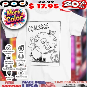 Bad apple smoking coalesce middle finger shirt