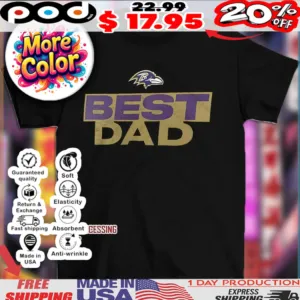 Baltimore Ravens NFL football best dad logo shirt