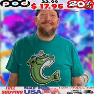 Bass Master Microphone Fish Shirt