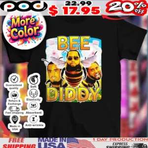 Bee Diddy vintage bootleg style meme shirt