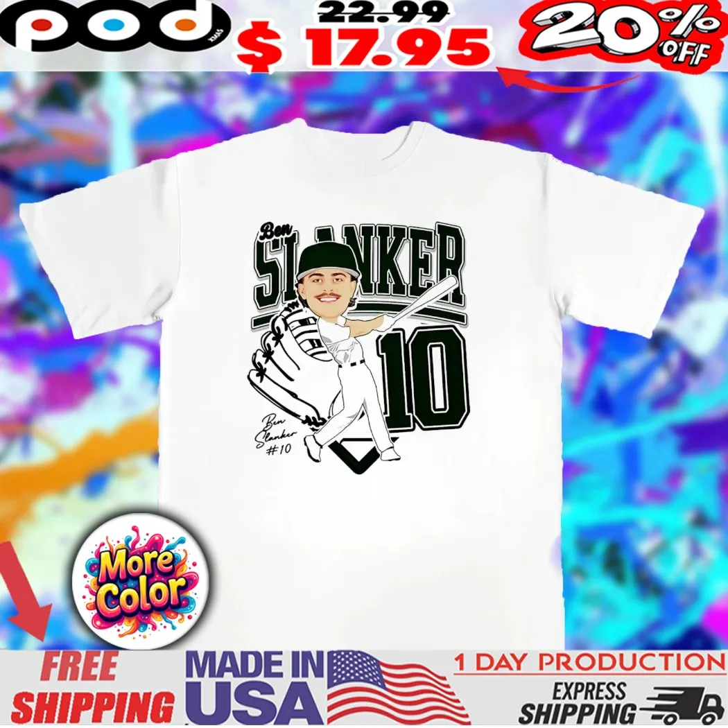 Ben Slanker 10 Ohio Bobcats baseball caricature chibi shirt