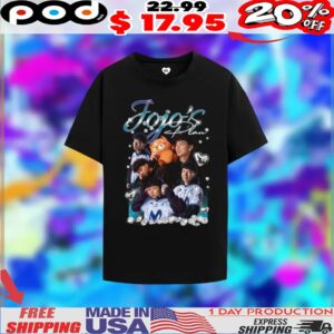 Black Jojo's Plan Movistar Koi Vintage Bootleg Style Shirt
