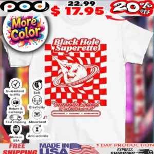 Black hole superette inescapable savings shirt