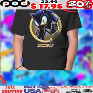 Blue Hedgehog Golden Ring Shirt