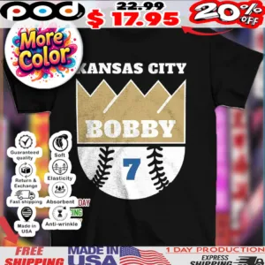 Bobby Witt Jr 7 Kansas City Royals MLB baseball player 2025 shirt