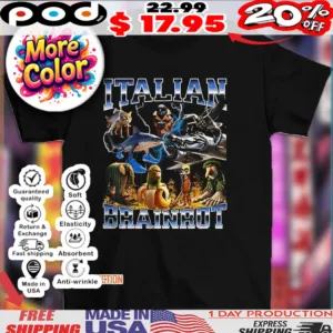 Bombardiro Crocodilo Tralalero Tralala Italian Brainrot vintage bootleg style shirt