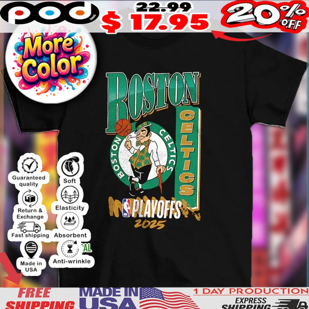 Boston Celtics 2025 NBA Playoffs hype mascot shirt Boston Celtics 2025 NBA Playoffs hype mascot shirt
