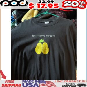 Britneys Pears Britney Spears Joke 2000 Vintage Shirt