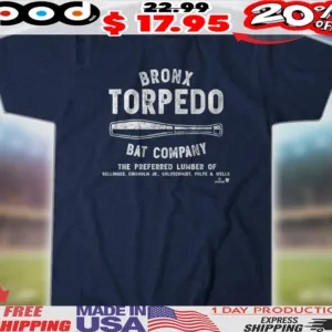 Bronx Torpedo Bat Company The Preferred Lumber Of Bellinger Chisholm Jr Goldschmidt Volpe And Wills Shirt