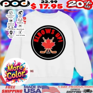 Canada hockey elbows up logo shirt