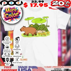 Capybara in the jungle shirt