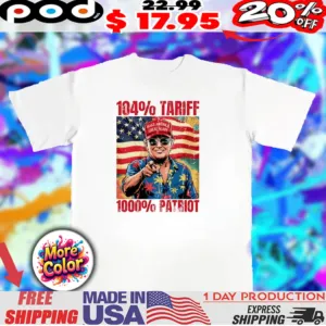 Caricature 104 tariff 1000 patriot Trump China Vintage shirt
