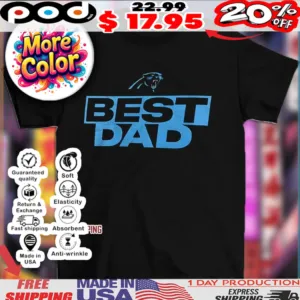 Carolina Panthers NFL football best dad 2025 shirt