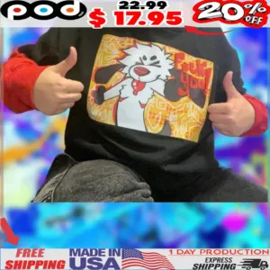 Cartoon Dog Graffiti Fck You Shirt
