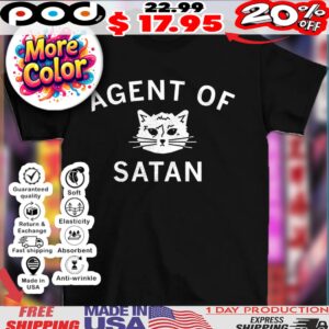 Cat agent of satan shirt