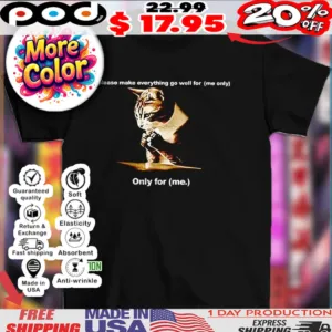 Cat praying please make everything go well for me only shirt