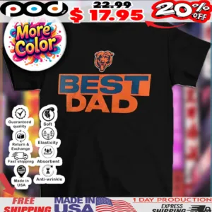Chicago Bears NFL football best dad logo shirt