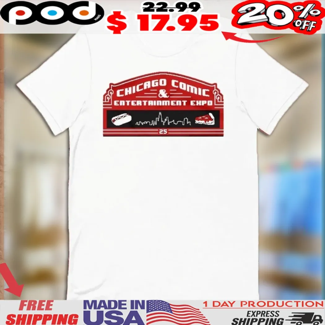 Chicago Comic And Entertainment Expo 8-Bit Stadium Shirt