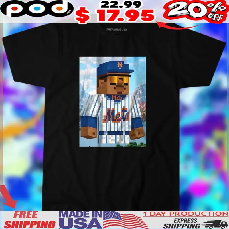 Mark Vientos New York Mets Piece by Piece Lego Shirt