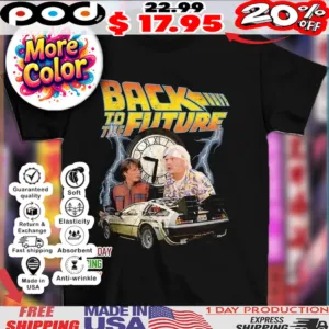 Christopher Lloyd and Emmett Brown Back to the Future Vintage shirt