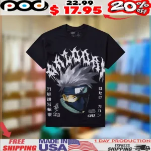 Civil Regime X Naruto Shippuden Kakashi Anime 2025 Shirt