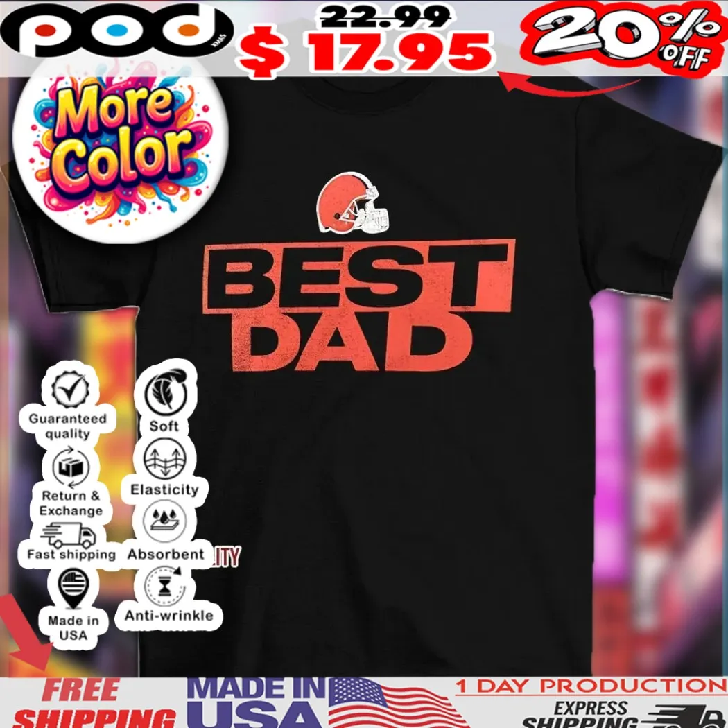 Cleveland Browns NFL football best dad logo shirt