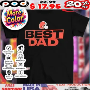Cleveland Browns NFL football best dad logo shirt