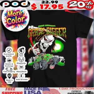 Dennis Anderson’s Grave Digger grim reaper shirt